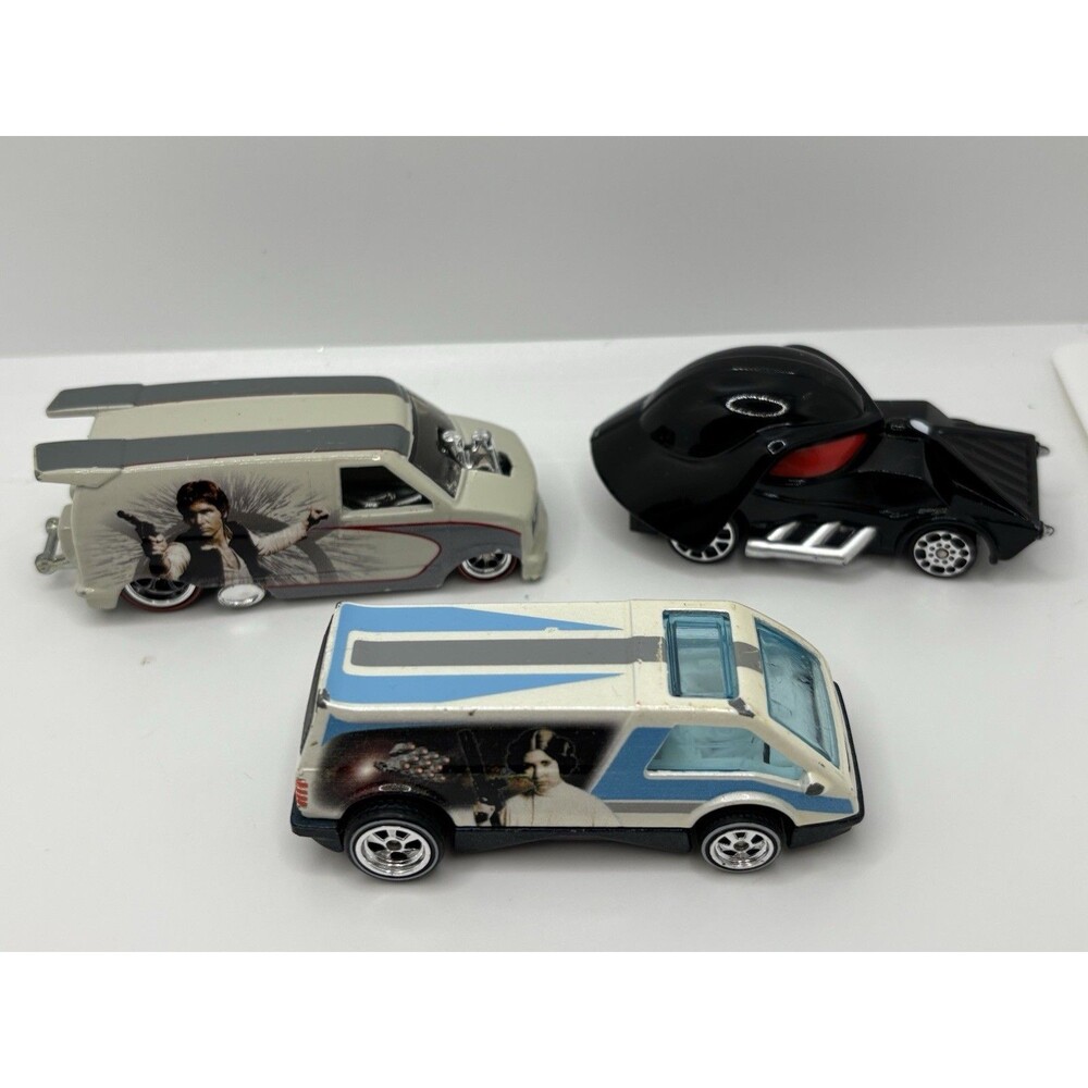 Star Wars Hot Wheels Darth Vader Princess Leia Han Solo Cars